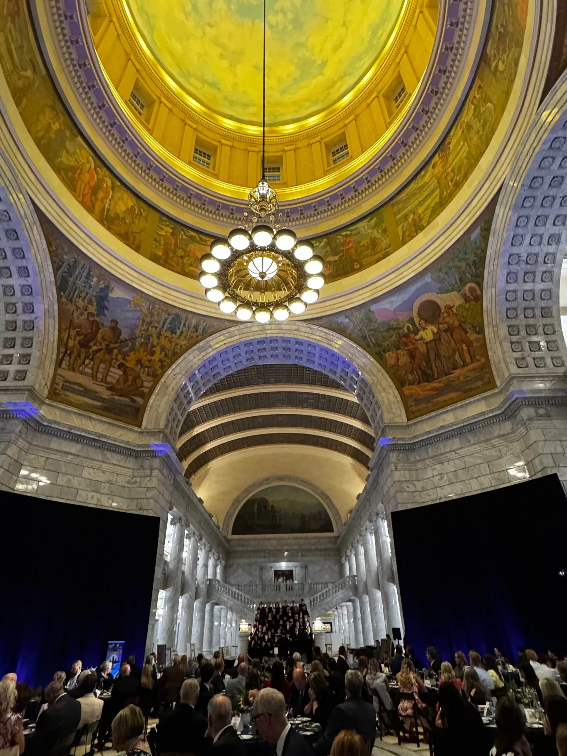 Corporate gala production at the Utah State Capitol
